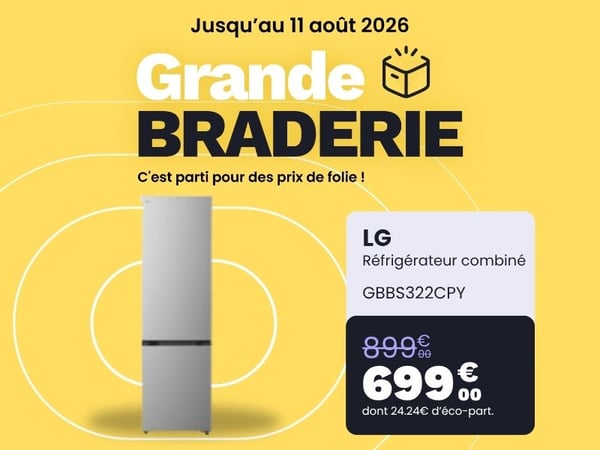 Réfrigérateur combiné LG GBBS322CPY
