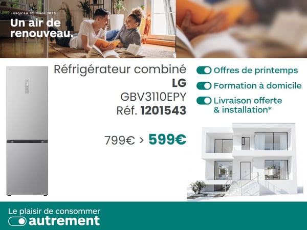 réfrigérateur combiné à boulanger biganos
