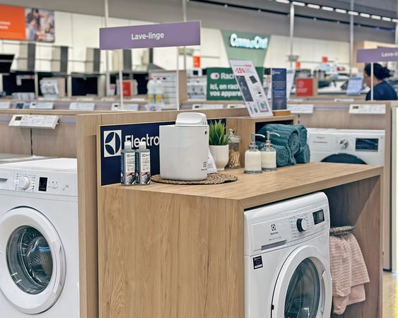 Rayon gros électroménager avec lave-linge du magasin Boulanger Toulon - La Garde