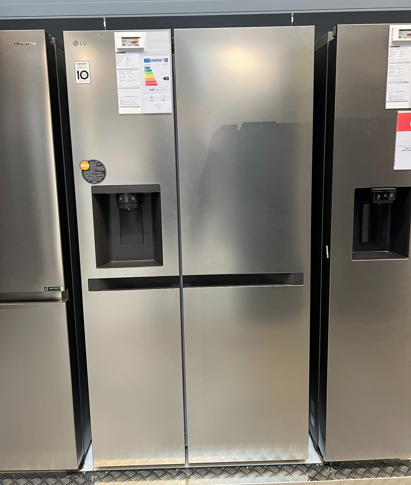 Réfrigérateur américain lg dans votre magasin boulanger st quentin