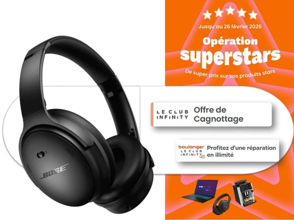 🎧 Casque Bose QuietComfort Noir – Réduction de Bruit | Offre Boulanger Chambray-lès-Tours 🛍️