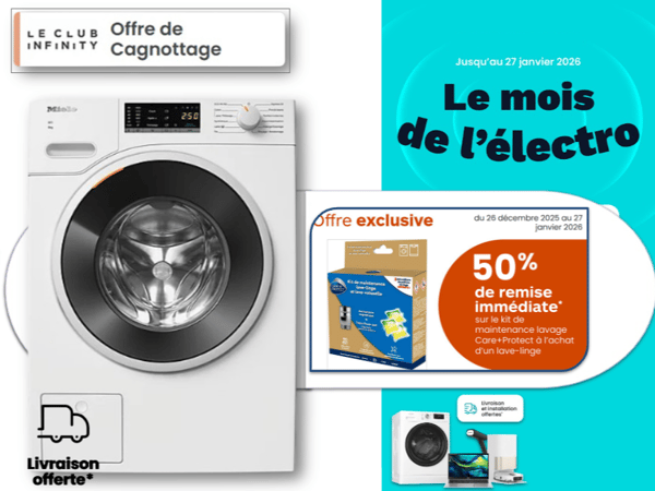 Vous recherchez un lave linge Miele à Tarbes ? Profitez de la livraison & mise en service OFFERTES pour ce lave linge Miele à Boulanger Tarbes