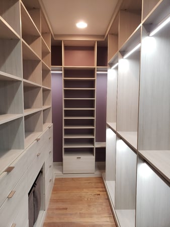 Sleek, Modern Walk-In Closet