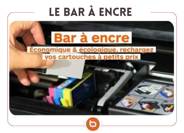 Service de recharge de cartouches d’encre pour imprimantes proposé au Bar à Encre chez Boulanger Creil – Saint Maximin, spécialiste en électronique et électroménager.