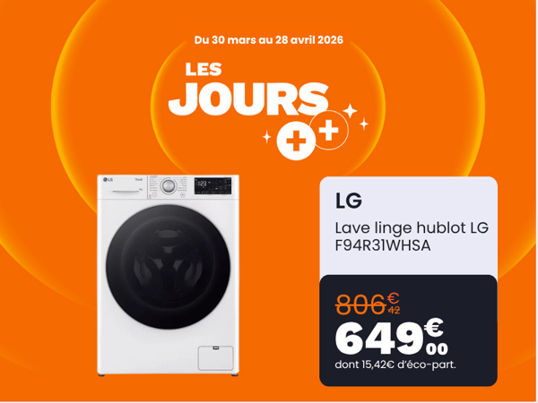 Lave linge hublot LG F94R31WHSA