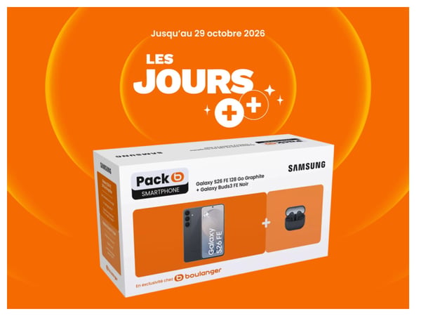 📱 Pack Exclusif Samsung Galaxy S26 FE - Les Jours ++ Boulanger Chambray