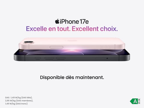 Venez découvrir le nouvelle iphone 17e de chez Apple en réduction chez Boulanger Draguignan, il est déjà disponible. Proche de Lorgues, Le luc, Vidauban et Le Muy