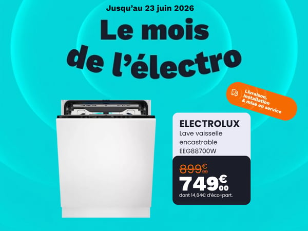 Lave vaisselle encastrable ELECTROLUX EEG88700W
