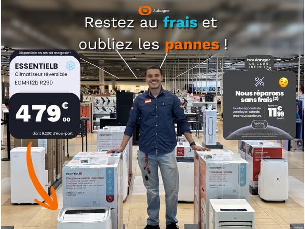 Restez au frais et oubliez les pannes présenté par Samir vendeur chez Boulanger Aubagne