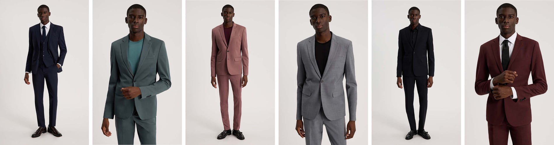 Men wearing Express suits.