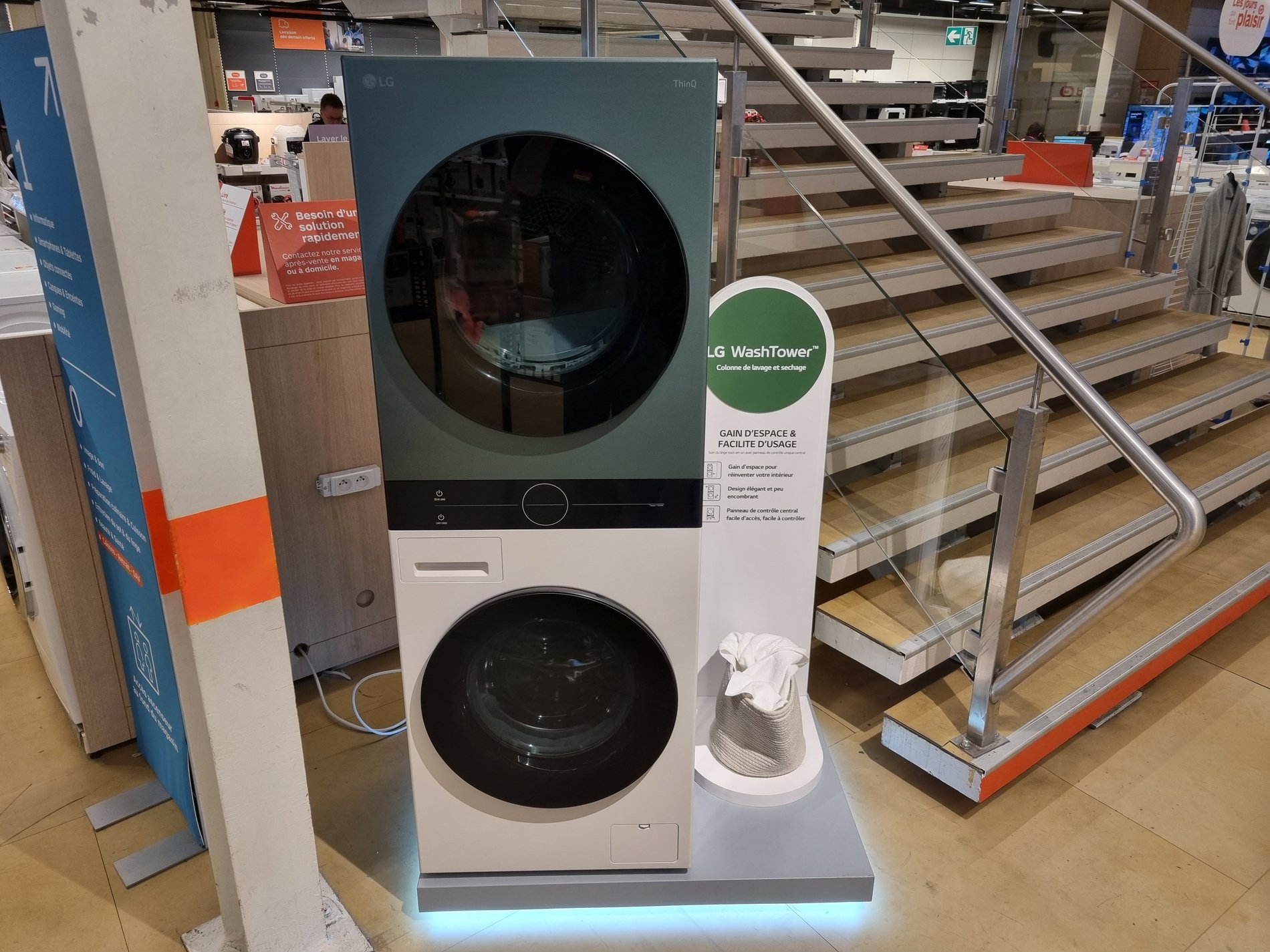 Sèche linge et Lave linge LG chez Boulanger Vitrolles proche de Velaux, Salon, Coudoux et Marignane.