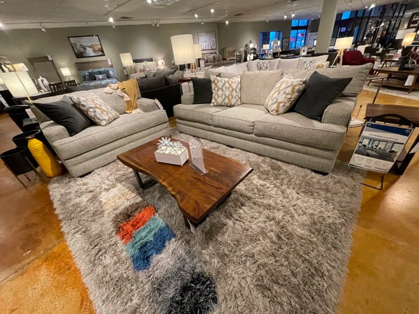 Slumberland Furniture Store in Waite Park,  MN - Gray Sofa & Loveseat