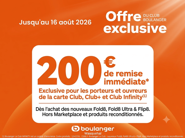 offre suite à l'achat d'un flip 8