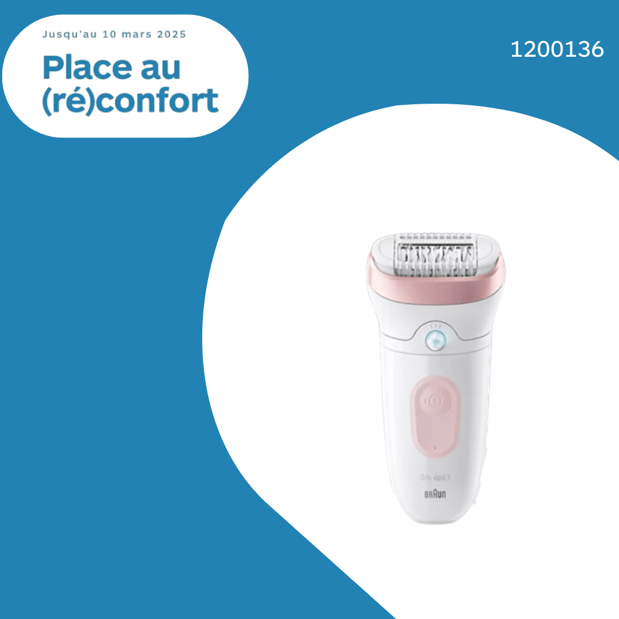 Epilateur électrique BRAUN Silk-epil 7-030 en promotion dans votre magasin Boulanger Lille Esquermoise