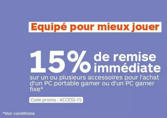 Remise sur les accessoires PC Gamer - Boulanger Compiègne
