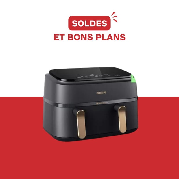 Airfryer Philips double bacs au sein du magasin Boulanger Aix-en-Provence proche de Puyricard, Salon de Provence, Aix-les-milles et Pertuis
