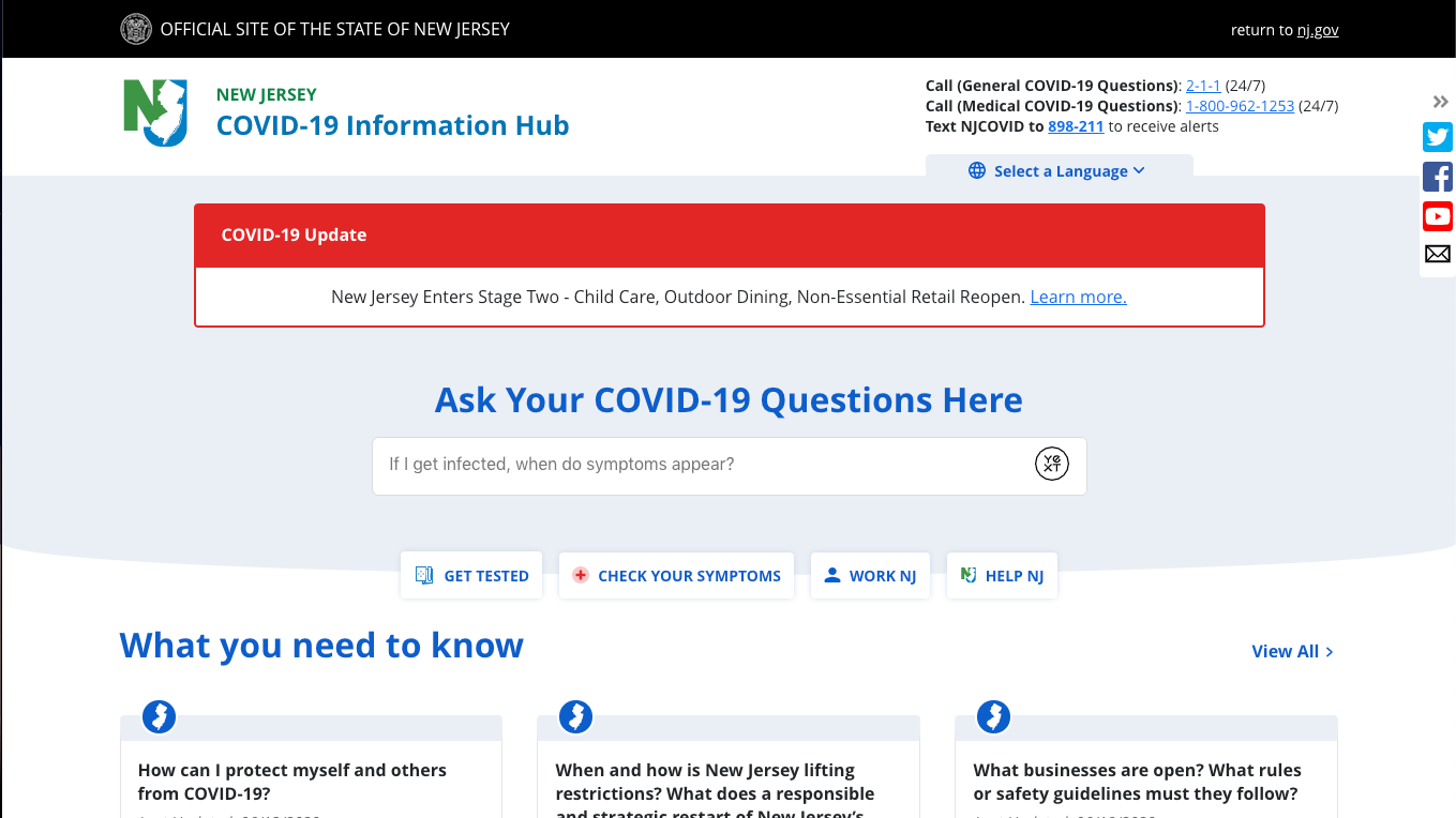 New Jersey Covid Site