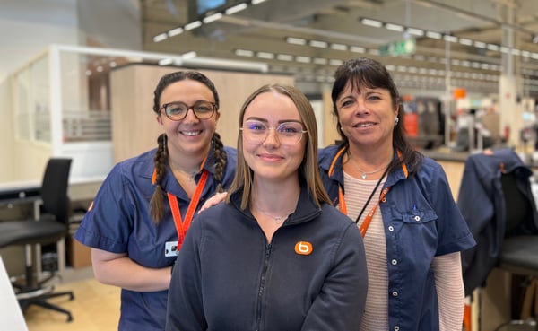 Julie, Bérengère et Murielle