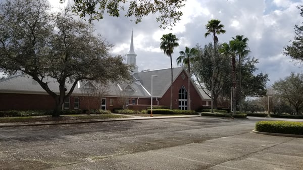 Exterior view of building entrance.