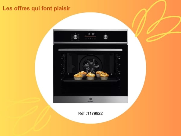 Four encastrable fonction vapeur ELECTROLUX EOD6P46X steambake chez Boulanger Marseille La Valentine proche d'Allauch.