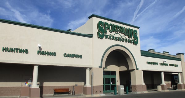 The front entrance of Sportsman's Warehouse in Prescott
