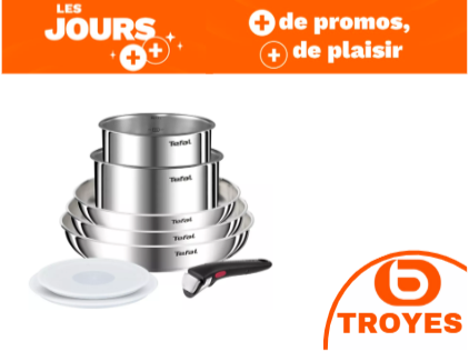 Set de casserole ingenio  Emotion 8 pièces TEFAL chez Boulanger Troyes Saint Parres Aux Tertres.