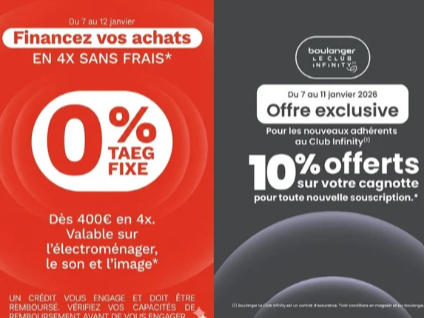 fiancement sans frais et cagnotte boulanger infinity Trelissac