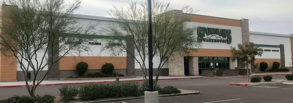 The front entrance of Sportsman's Warehouse in Avondale