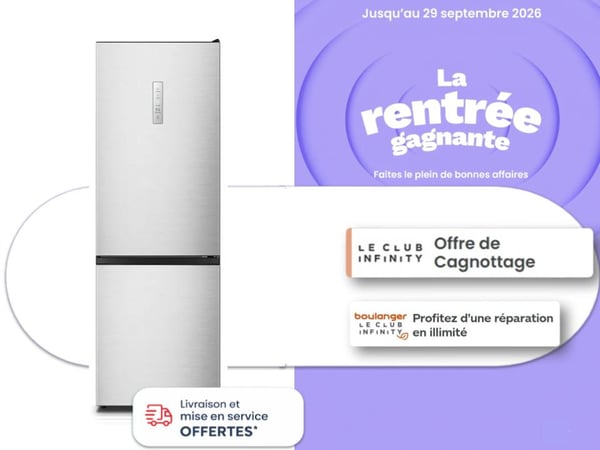 Besoin d'un réfrigérateur pour équiper votre appartement ou votre studio pour la rentrée? Boulanger Bordeaux Mérignac vous propose des offres à prix canons!