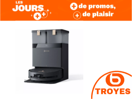L'aspirateur robot laveur ECOVACS deebot X8 pro Omni Black EU chez Boulanger Troyes Saint Parres Aux Tertres.