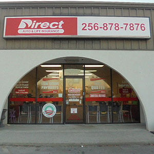 Front of Direct Auto store at 7419 Highway 431, Albertville