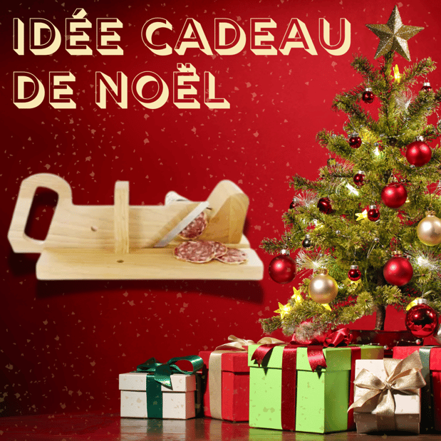 Idée de cadeau Noël : Guillotine à saucisson TOTALLY ADDICT à charcuterie