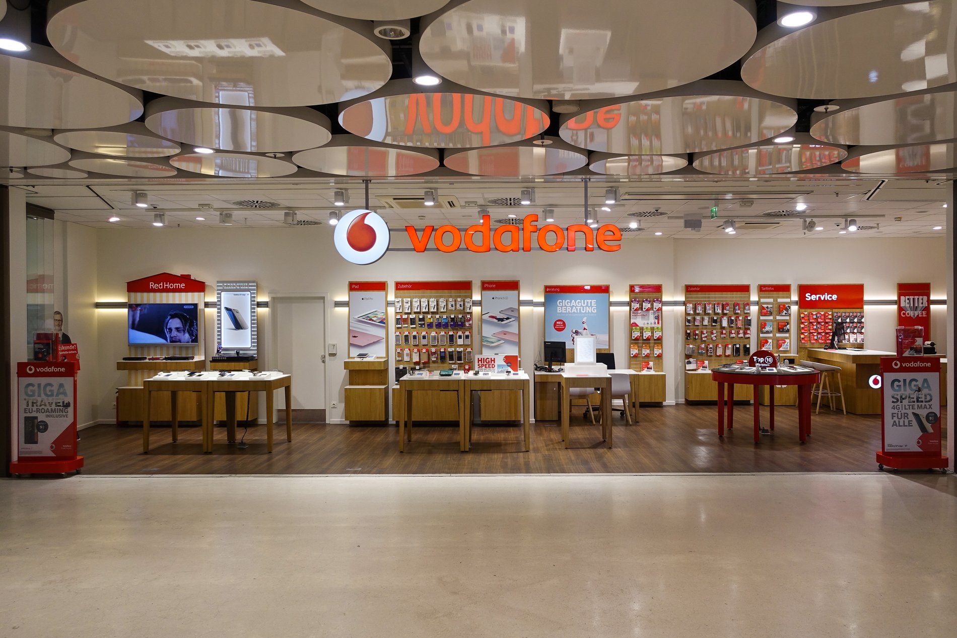 Vodafone-Shop in München, Karlsplatz 8 Stachus Passagen EKZ/KG/Laden A210