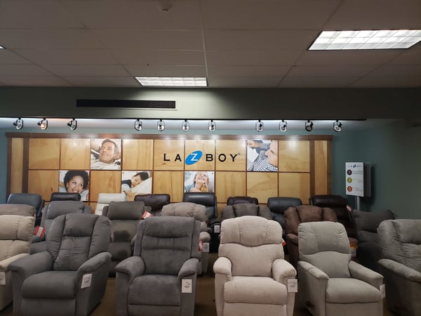 Davenport Slumberland Furniture La-Z-Boy recliners