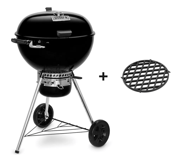 Barbecue charbon WEBER master-touch GBS premium E-5775 black sur pied 57 cm boulanger outdoor toulon - la garde