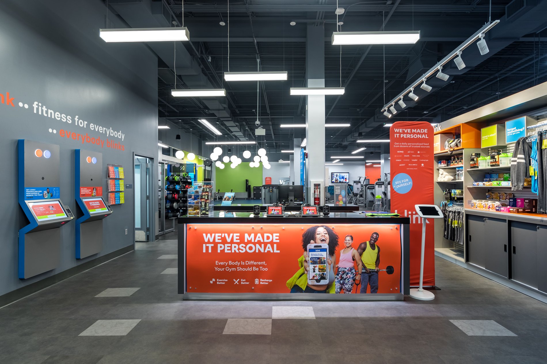 All Blink Fitness Gyms in NJ cardio equipment, strength equipment