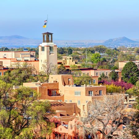 Sante Fe skyline during the day.
