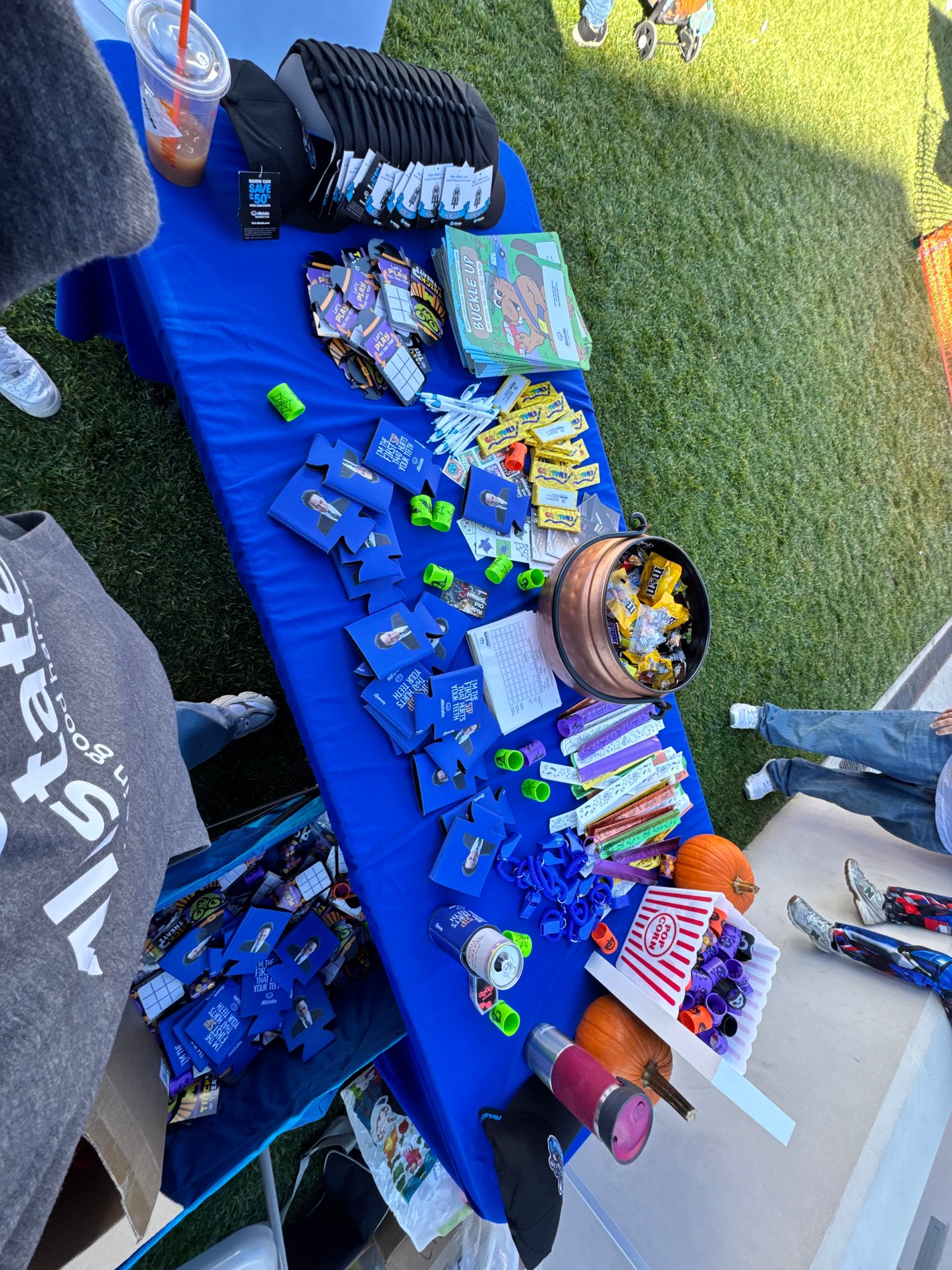 All the give aways for the Safe Trick or Treat!