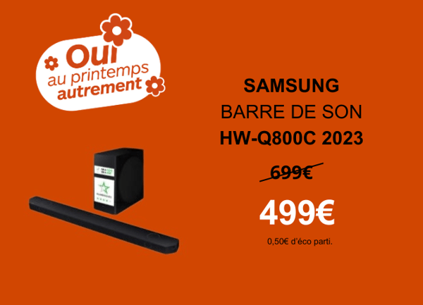 Barre de son Samsung HW-Q800C 2023  Boulanger Perpignan