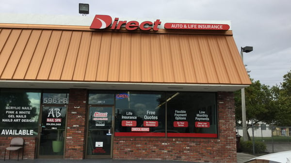 Direct Auto Insurance storefront located at  5961 W Hallandale Beach Blvd, West Park