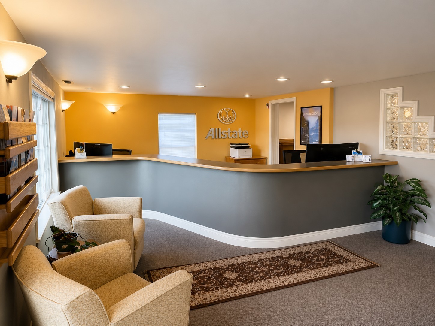 Agency reception area