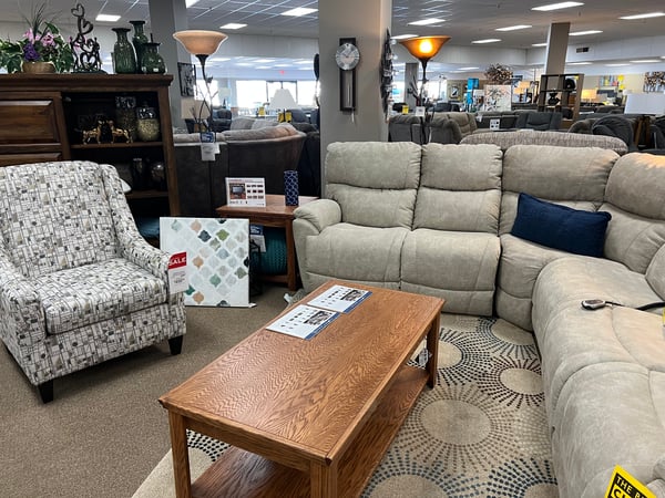 Trouper sectional at Slumberland Furniture Store in Thief River Falls,  MN