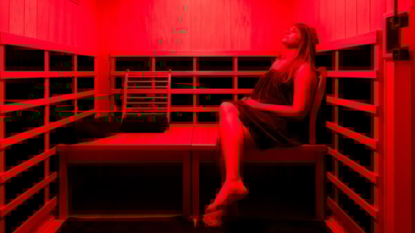 power hour and sauna room at Woodhouse houston galleria