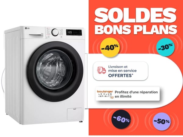 À la recherche du lave-linge et sèche-linge parfaits ? Economique et écologique ? Parce que oui ça existe ! Découvrez nos offres soldes bons plans du 07 janvier au 03 février chez Boulanger Anglet!