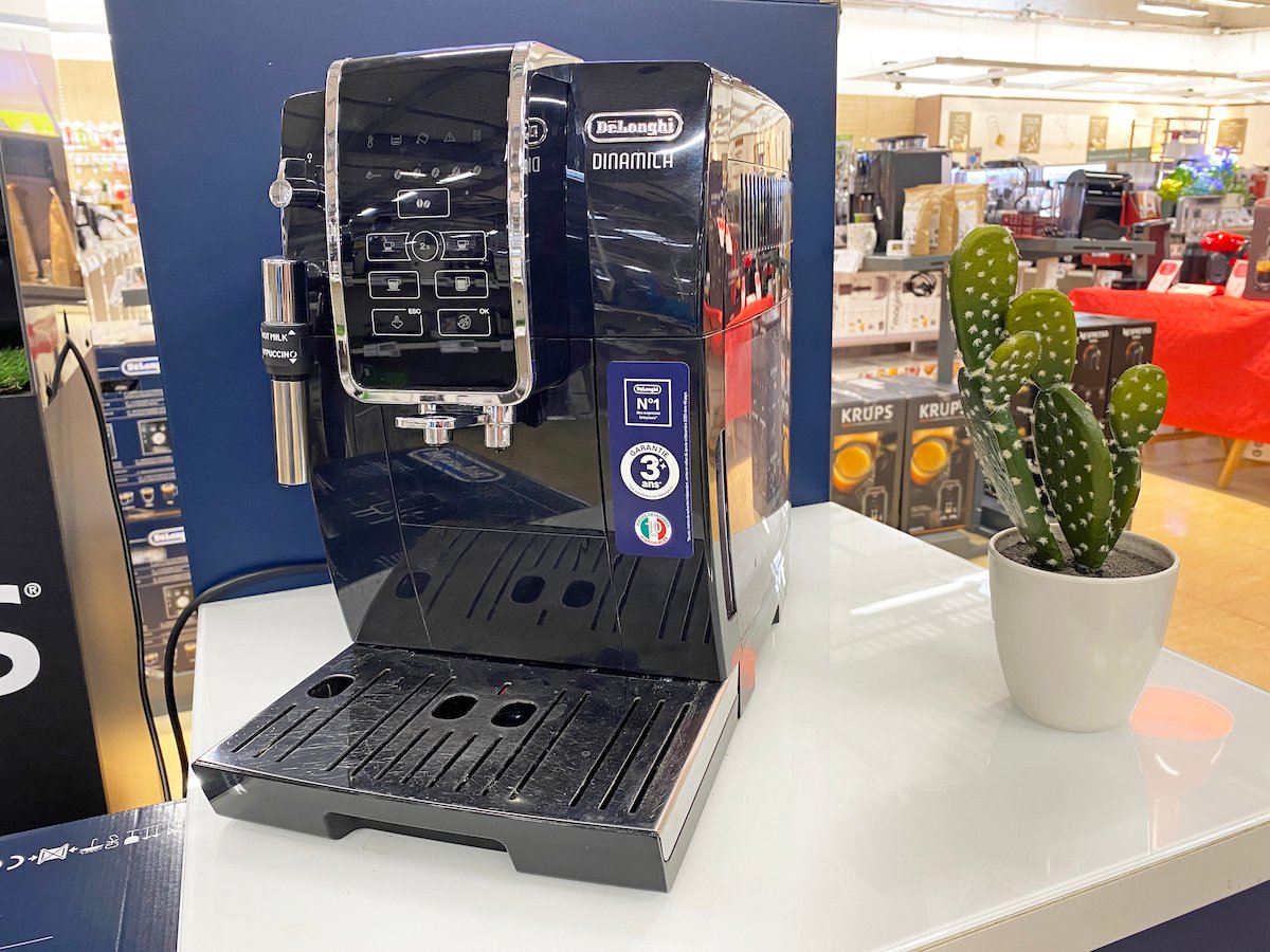 Machine à café à grains Delonghi Dinamica feb3515.b - magasin Boulanger Aubagne