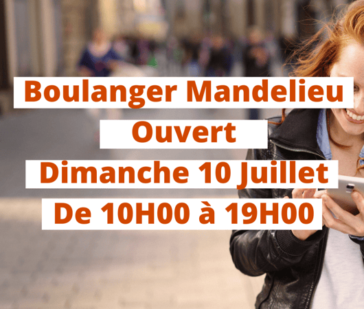 Boulanger Cannes Mandelieu électroménager et multimédia ouvert Dimanche 10 juillet 2022