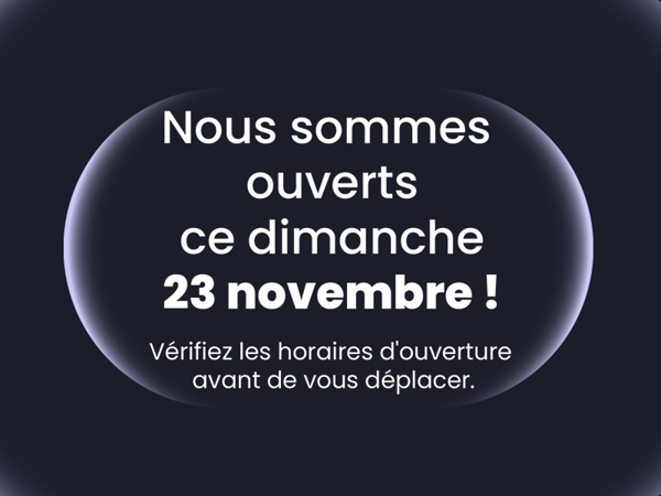 Ouverture exceptionnelle ce dimanche ! 🎁✨