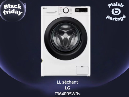 lave linge séchant en promotion black friday boulanger chambery